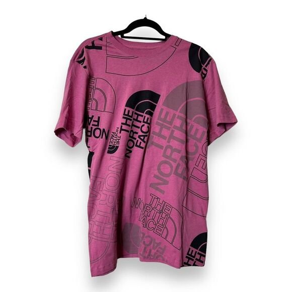 North Face‎ Shirt Mens Sz M Pink Short Sleeve Crew Neck Outdoors Lightweight - Picture 1 of 7